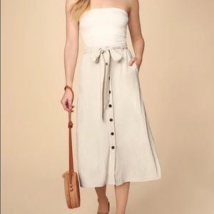 Isalis Linen Button Skirt Sz. M